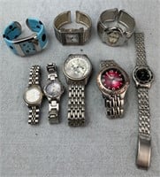 Lot of 8 Metal Watches