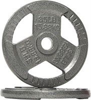 35LB (Set of 2) Cast Iron Weight Plate