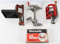 RELOADING EQUIPMENT LOT OF 4, CASE TRIMMER, PRESS