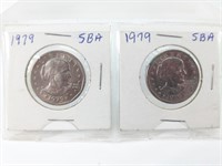 (2)1979 Susan B Anthony One Dollar Coin