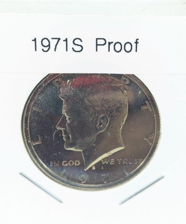 1971-S Proof Kennedy Half Dollar Coin