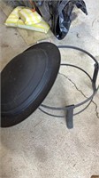 28” fire pit, never used, includes a cover