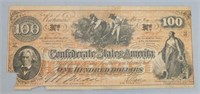 11/20/1862 $100 Z Confederate Bill. Note: Fair