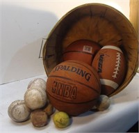 Basket of Sports Balls