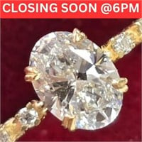 $3800 10K  1.19G Lab Diamond 1.26Ct Ring