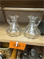 Pair of Antique Glass Cruets