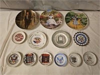 13 Hand Painted Souvenir and Collector's Plates
