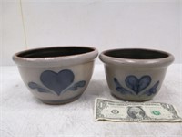 Pair of 1991 & 1994 Heart decorated ROWE