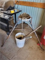 Pipe Vise on Tri-Pod Stand