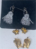 Vintage clip on earring lot,   earrings