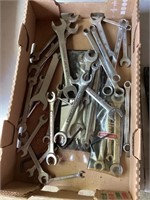 Lot of open end and combo wrenches