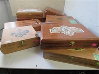 9 Wood Cigar Boxes