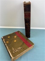 ANTIQUE 1880s PINDARS POEMS - YULE LOG BOOKS