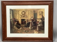 Framed Replica of Home Sweet Home by W. Sadler