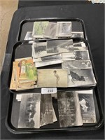 3 Trays of Black & White Photograph Postcards.