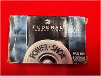 5 Federal 12 Ga Power Show 2 3/4" 1 oz Slugs