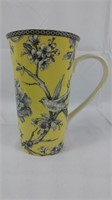 222 Fifth latte mug Adelaide pattern in yellow