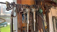 Lot of Chains, Chain Hooks, and other metals