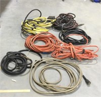 Lot of hoses & electrical cords