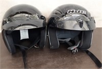 Box 2 Black Motorcycle Helmets