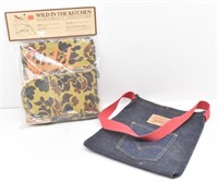 Levi Jeans Purse, Wild in the Kitchen Apron/Hat &