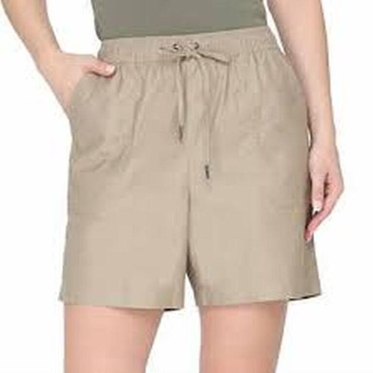 Tahari Women's LG Stretch Short, Tan Large