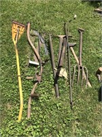 Selection of Long Handled Antique Tools