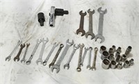 Gray sockets, wrenches, etc