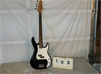 Black and White Peavey 4 String Bass Guitar,