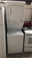 White GE Stack Washer Dryer W2B