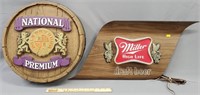 Bar Advertising National Premium & Miller