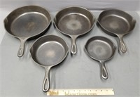 Wagner Ware Cast Iron Skillet Frying Pan Lot