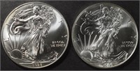 (2) 2014 AMERICAN SILVER EAGLE