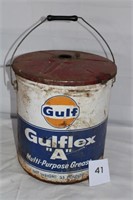 EARLY GULF GREASE CAN W/ LID