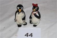 PLASTIC CHILLY & WHILLY SALT & PEPPER SHAKERS