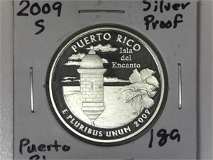 2009-S Silver Pureto Rico Proof Quarter