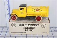 PENZOIL 1931 HAWKEYE TANKER DIE CAST BANK