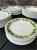 Christmas dishes 24 pcs