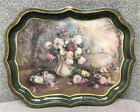 Floral Tole Tray