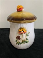 11.5-in vintage mushroom canister