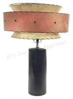 Mid Century Modern Atomic Style Ceramic Table Lamp