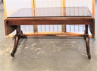 antique mahogany drop sides coffee table