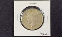 1922 US Peace Silver Dollar