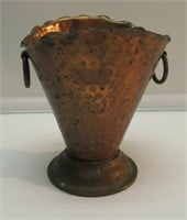 7" HAMMERED COPPER PAIL. NICE.