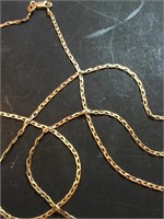 585 Gold Necklace 18 Kt Apprx 5 Grams