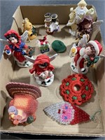 Christmas figurines & turkey & more