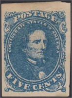 CSA Stamps #4 Mint OG 4 margins with CV $225