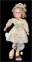 Antique "Princess" German Bisque Porcelain Doll