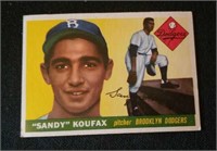 1955 Topps Sandy Koufax rookie  card #123