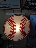 Lighted Baseball Sign